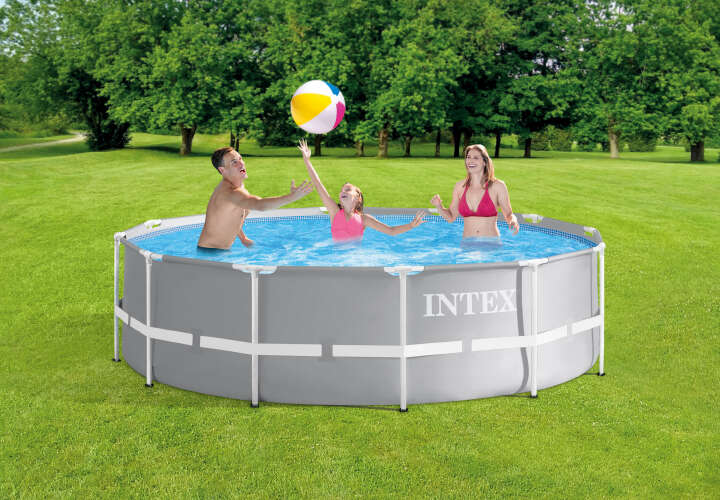 INTEX Frame Pool Set Prism Rondo mit Filteranlage rund 366 x 99 cm